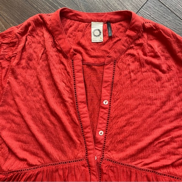 ANTHROPOLOGY Akemi & Kin Orange Blouse - Picture 3 of 3